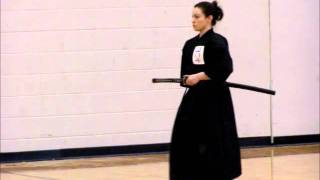 Sasha February 2012 Iaido Shinsa NJIT [upl. by Thgirw]