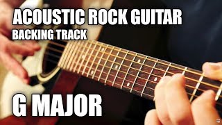 Acoustic Rock Guitar Backing Track In G Major [upl. by Bryana]