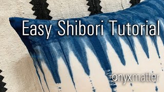 How To Shibori Tie Dye Beginner [upl. by Airtemak685]