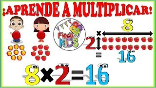 La Multiplicación Para Niños explicación y ejemplos sencillos Multiplication for Kids [upl. by Razal]