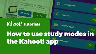 How to use study modes in the Kahoot app [upl. by Ingrim]