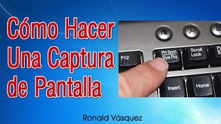 Como hacer una Captura de Pantalla en PC o Laptop [upl. by Anse]