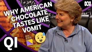 Why American chocolate tastes like vomit  QI [upl. by Oniuqa]