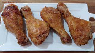 Crispy Baked Chicken Drumsticks Recipe [upl. by Elletnwahs]