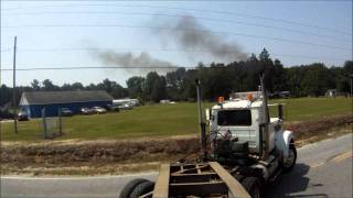 Mack Lowboy Hauling the dozer [upl. by Bilek124]