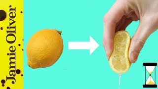 How To Zest amp Juice A Lemon  Jamie’s 1 Minute Tips [upl. by Hsina]