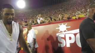 Jason Derulo Performs quotTrumpetsquot at USC Halftime Show [upl. by Acinorej]