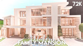 Modern Family Mansion  Bloxburg Build [upl. by Gladstone]