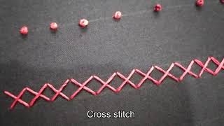 Cross Stitch Beginner Hand Embroidery  Cutesy [upl. by Raquela]