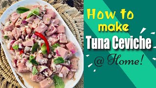 How to make Tuna Ceviche at Home  Gie Cucina shorts [upl. by Yrekaz]