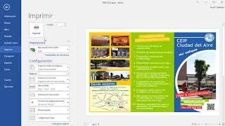 CÓMO IMPRIMIR UN TRÍPTICO EN WORD [upl. by Natividad]