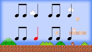 Mario Theme Rhythm Video Level 1 [upl. by Ycats]