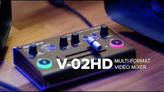 Roland V02HD MultiFormat Video Mixer [upl. by Kerek]