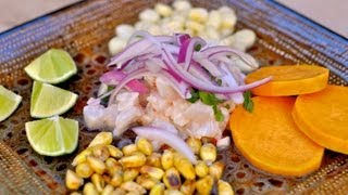 Peruvian Ceviche Recipe  Ceviche Peruano  World of Flavor [upl. by Nylirek586]