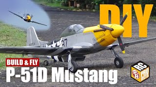 P51 Mustang RC Plane Build and Fly [upl. by Tillio260]