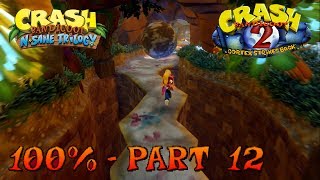 Crash Bandicoot 2  N Sane Trilogy  100 Walkthrough Part 12 Crash Crush Gem [upl. by Kirst]