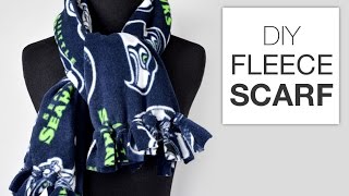 DIY Fleece Scarf Tutorial [upl. by Aubyn]