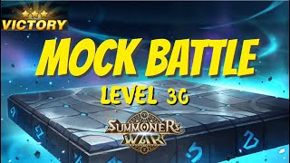 Mock Battle  Battle Training Ground  Level 30 3 stars  Summoners war [upl. by Hashim]