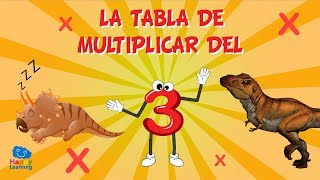 La tabla de multiplicar del 3  Vídeos Educativos para Niños [upl. by Attayek]