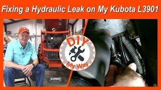 Fixing a Hydraulic Leak on My Kubota L3901 109 [upl. by Reich]