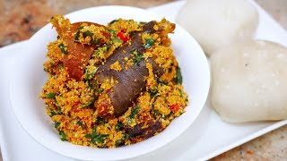 HOW TO COOK RICH EGUSI SOUP  3 VEGETABLES  COOK WITH ME [upl. by Revlys304]