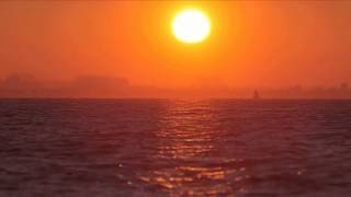 10 Hours Orange Sunset and Sea  Video amp Audio 1080HD SlowTV [upl. by Akcired]