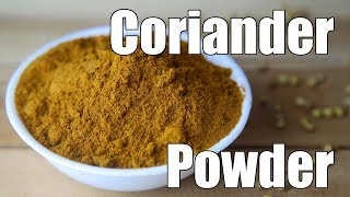 Homemade Coriander Powder  Dhaniya Powder  Malli Podi  Simple Indian Recipes 24 [upl. by Townie]