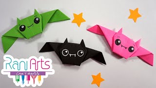 MURCIÉLAGO ORIGAMI  DIY  ORIGAMI BAT [upl. by Luwana]