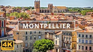 Montpellier France 🇫🇷  4K Drone Footage With Subtitles [upl. by Valeta892]