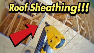 How To Install OSB Roof Sheathing [upl. by Manara]