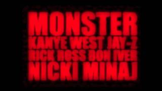 Monster Kanye West feat JayZ and Nicki Minaj EXPLICIT [upl. by Gemini220]