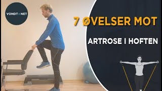 7 Øvelser Mot Artrose  Slitasje i Hoften [upl. by Pru]