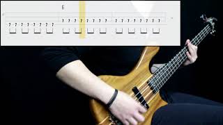 The Strokes  Reptilia Bass Cover Play Along Tabs In Video [upl. by Wershba655]