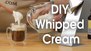 DIY whipped cream in 60 seconds [upl. by Dlaniger]