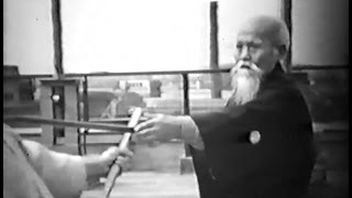 Morihei Ueshiba O Sensei  Rare Aikido Demonstration 1957 合気道植芝 盛平 [upl. by Alyose989]