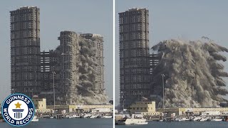 Tallest building demolished using explosives  Guinness World Records [upl. by Carrel230]