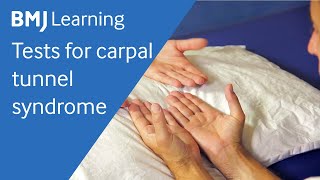 Tests for carpal tunnel syndrome  BMJ Learning [upl. by Brandi]