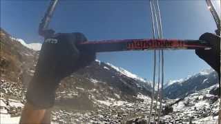 world record 1500m high snowkite flight [upl. by Ursala]