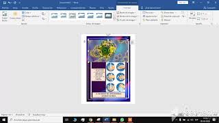 COMO HACER UN AFICHE EN WORD [upl. by Ellinej]