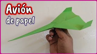 Avión de papel fácil y rápido paso a paso [upl. by Acireed]