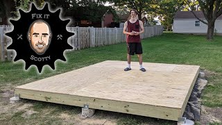 Building a 10 x 12 Shed Part 1 Foundation [upl. by Mureil]