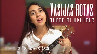 Vasijas Rotas Tutorial ukulele  Leila Madel [upl. by Ainesy]