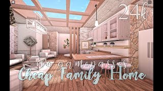 Bloxburg Cheap Family Home No Gamepasses 24k [upl. by Kcirdek]