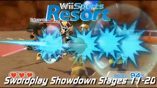 Wii Sports Resort  Swordplay Showdown Reversed Stages 1120 Untouched [upl. by Uno]