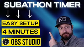 How To Add a SUBATHON TIMER To Your Live Stream  OBS Studio 2023 [upl. by Ahsataj]