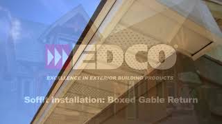 Soffit Installation Boxed Gable Return [upl. by Killigrew]