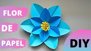 COMO HACER FLOR DE PAPEL GIGANTE FÁCIL Y RÁPIDO  HOW TO MAKE FLOWER PAPER FLOWER EASY AND FAST [upl. by Lipcombe257]