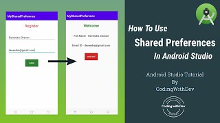 Android Sharedpreferences tutorial  how to use shared preferences android studio sharedpreferences [upl. by Nosnibor]