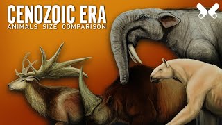 CENOZOIC ERA  Animals Size comparison Paleoart [upl. by Ennovihc]