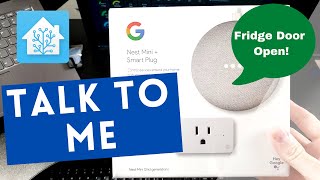 Use Texttospeech TTS in Home Assistant to make the Google Nest Mini Talk [upl. by Olinad152]